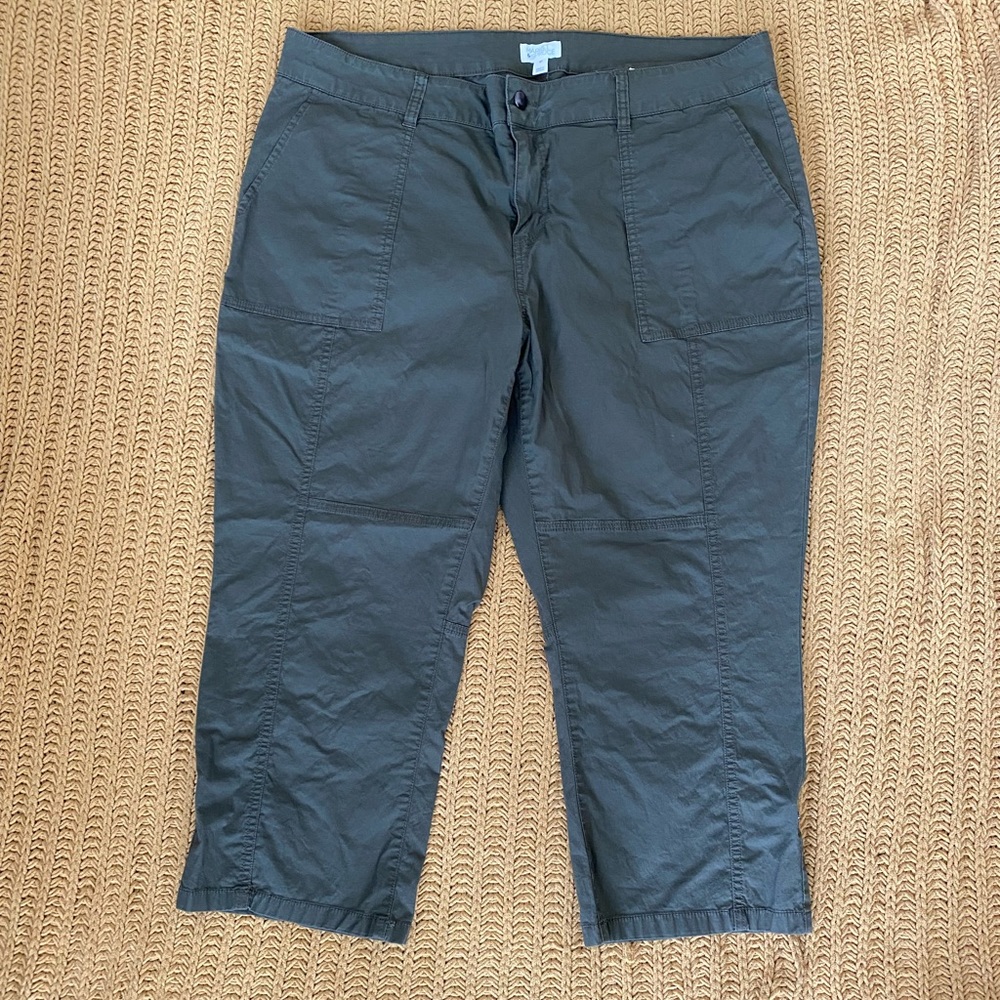 cropped pant | olive green | market & spruce